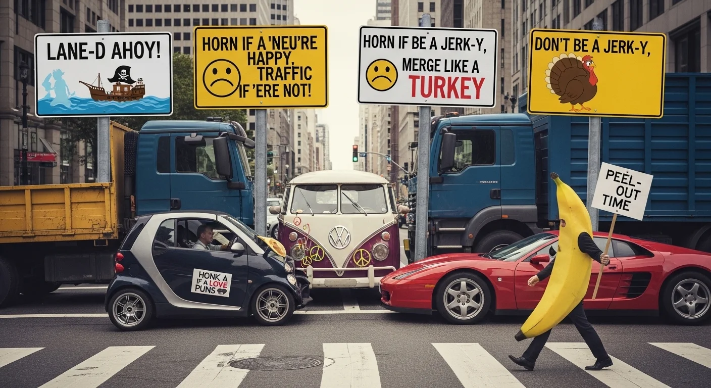 Adventure Traffic Puns