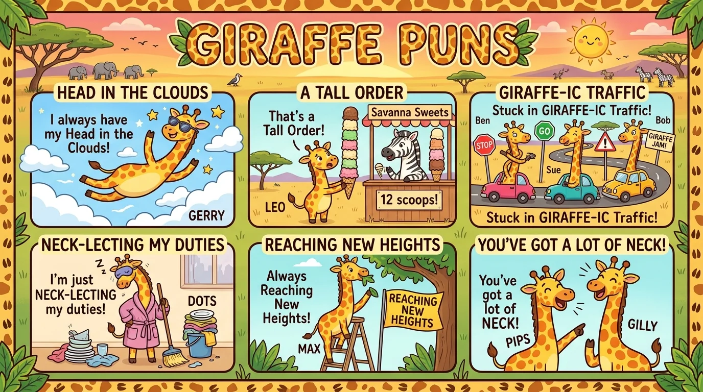 Cute Giraffe Puns