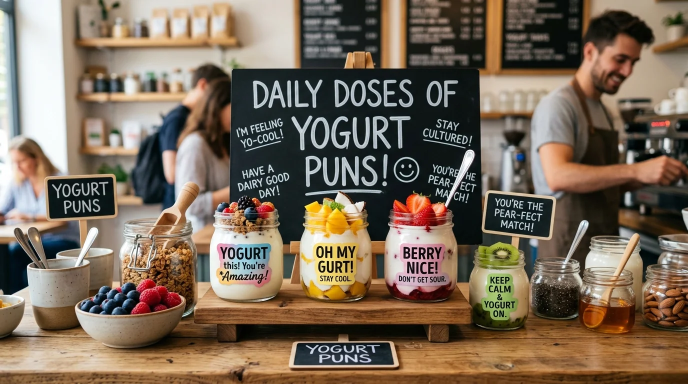 Cute Yogurt Puns