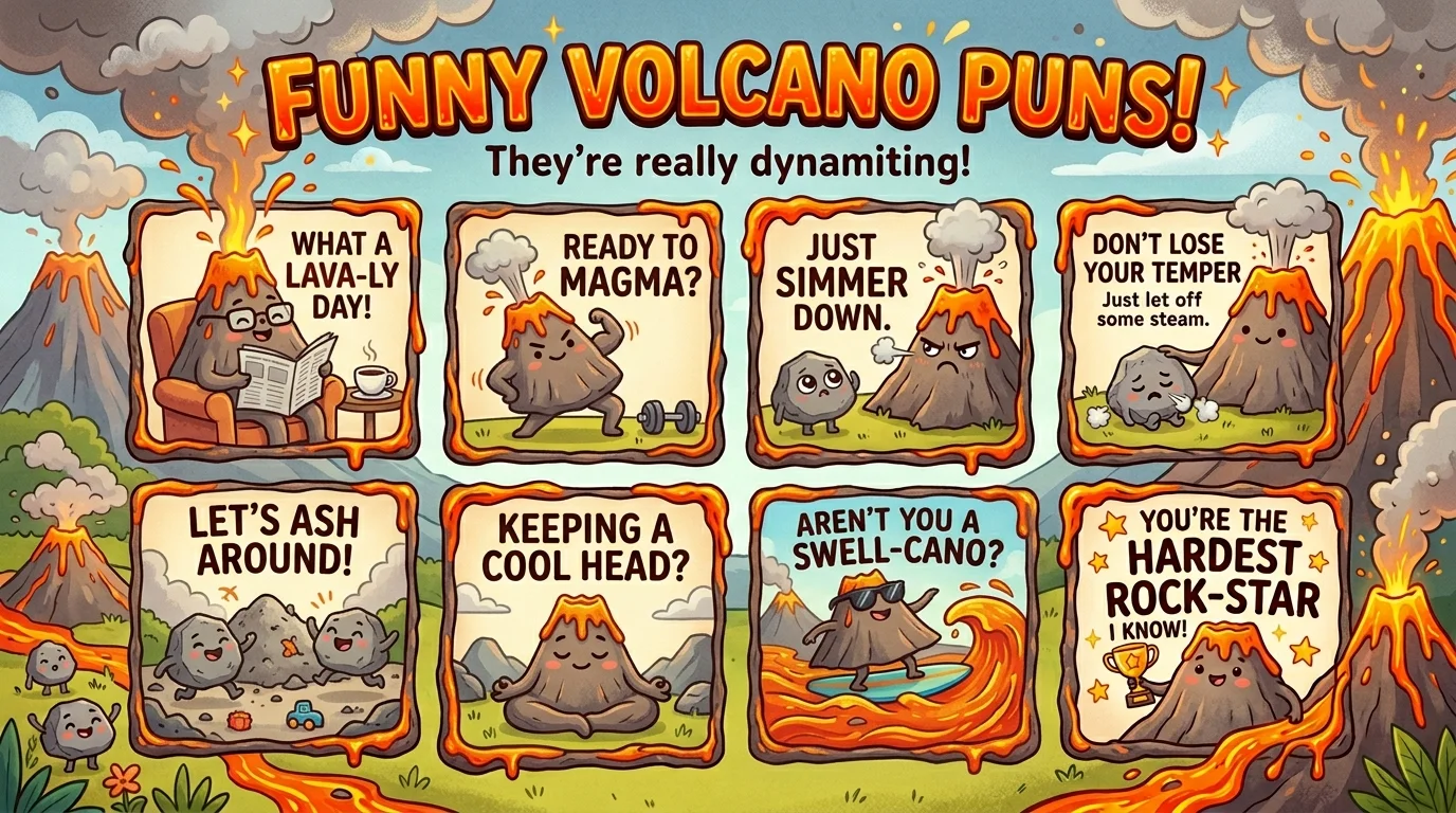 Daily Life Volcano Puns