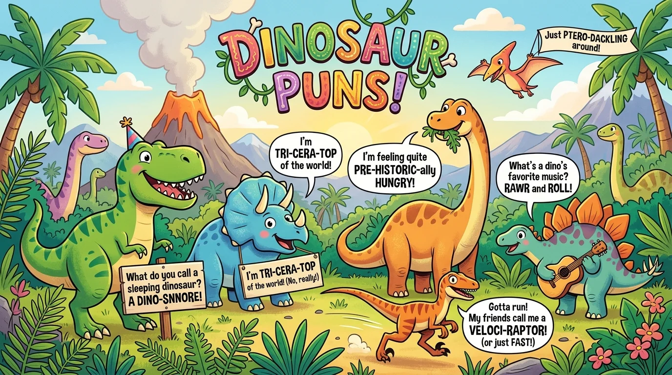 Funny Dinosaur Puns