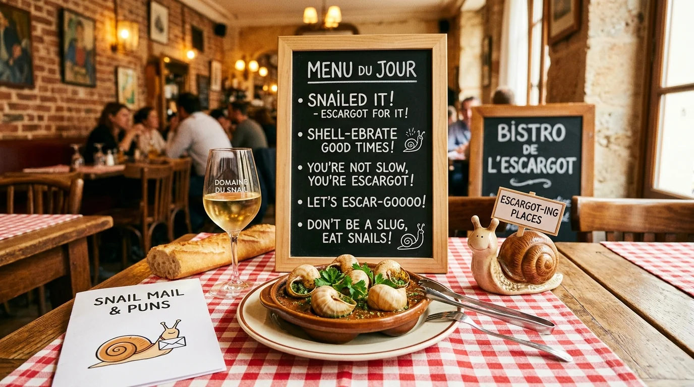 Funny Escargot Puns
