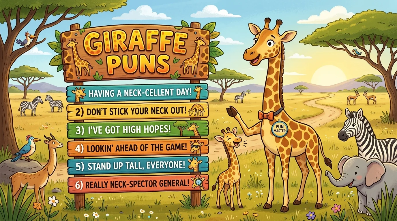 Funny Giraffe Puns