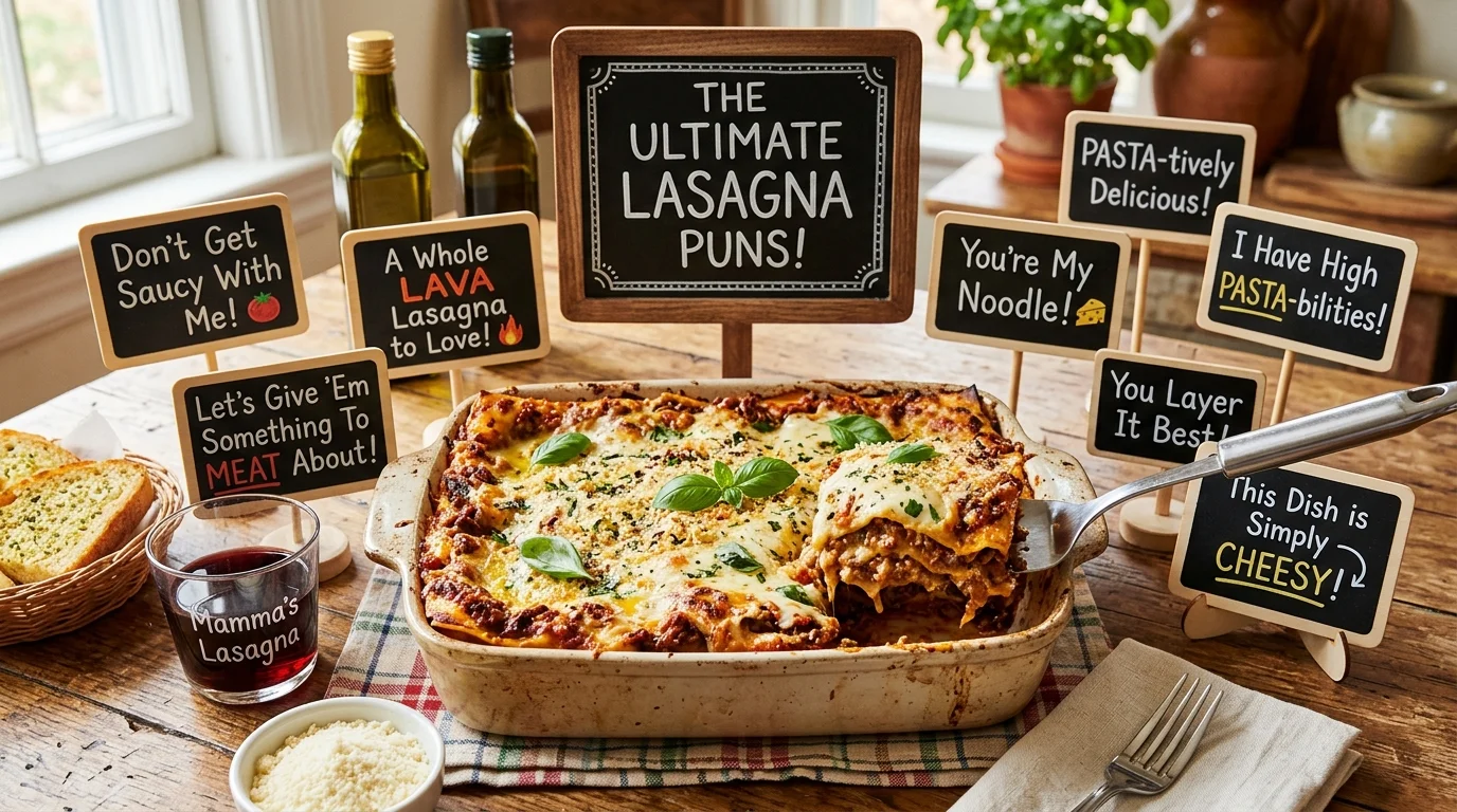 Funny Lasagna Puns