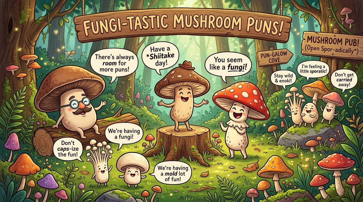 Funny Mushroom Puns