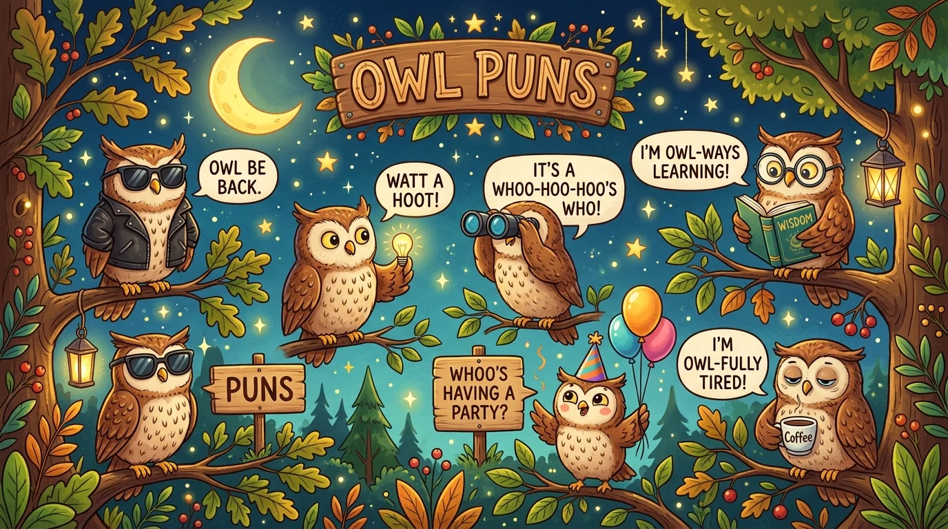 Funny Owl Puns