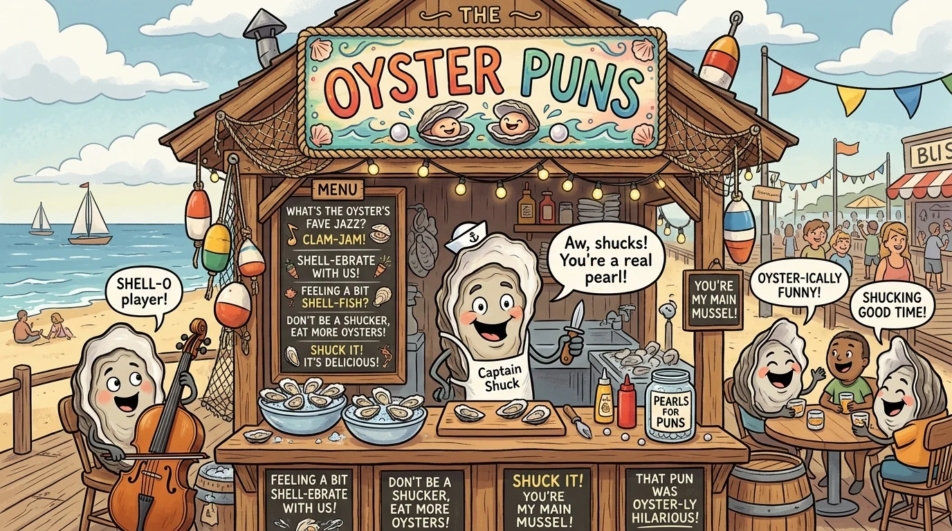 Funny Oyster Puns