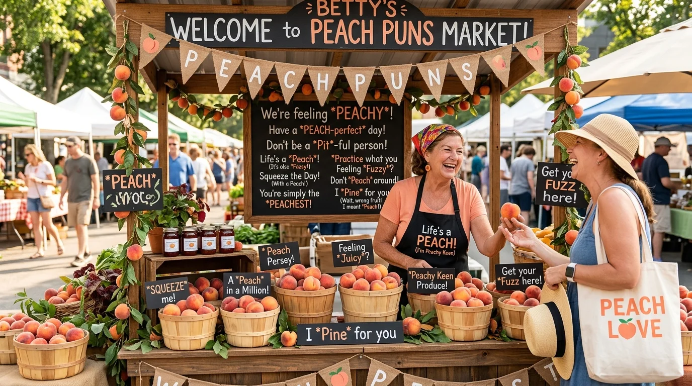 Funny Peach Puns