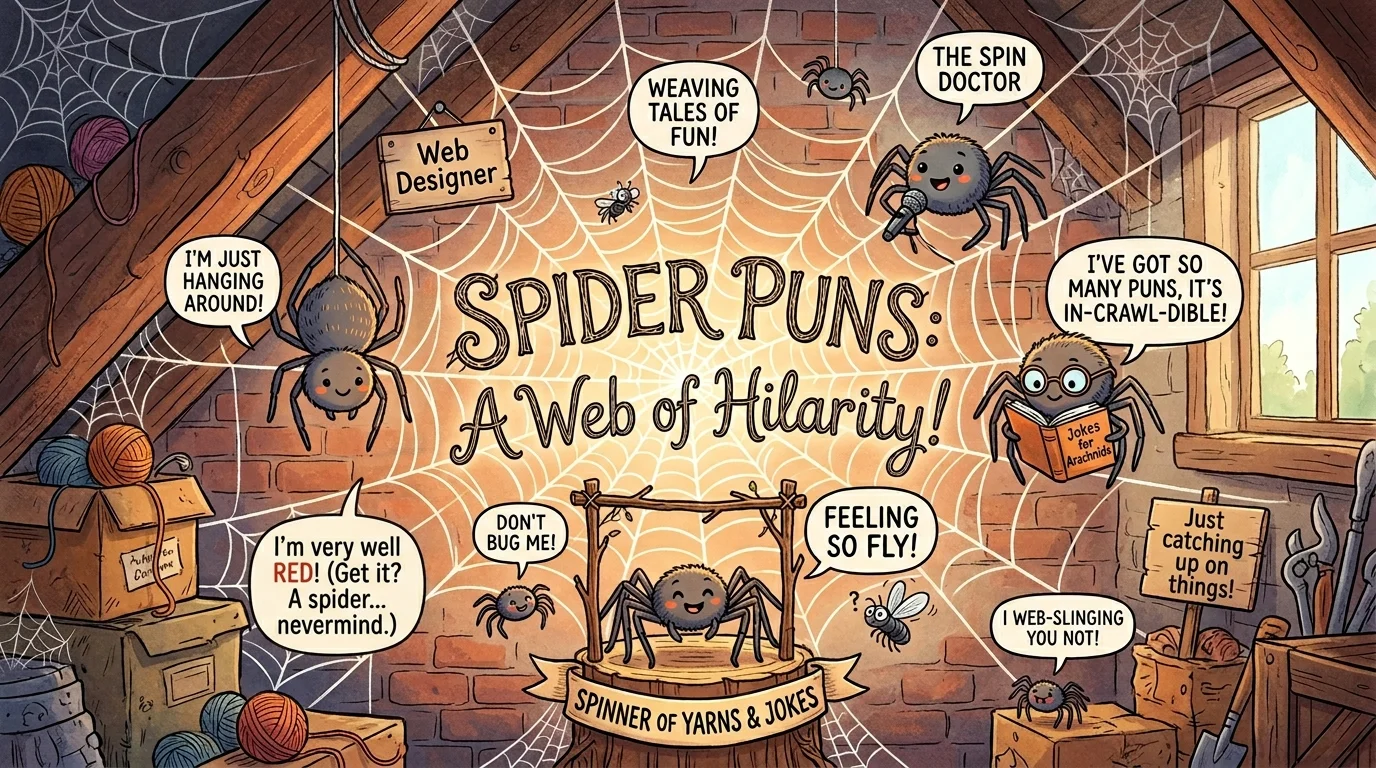 Funny Spider Puns