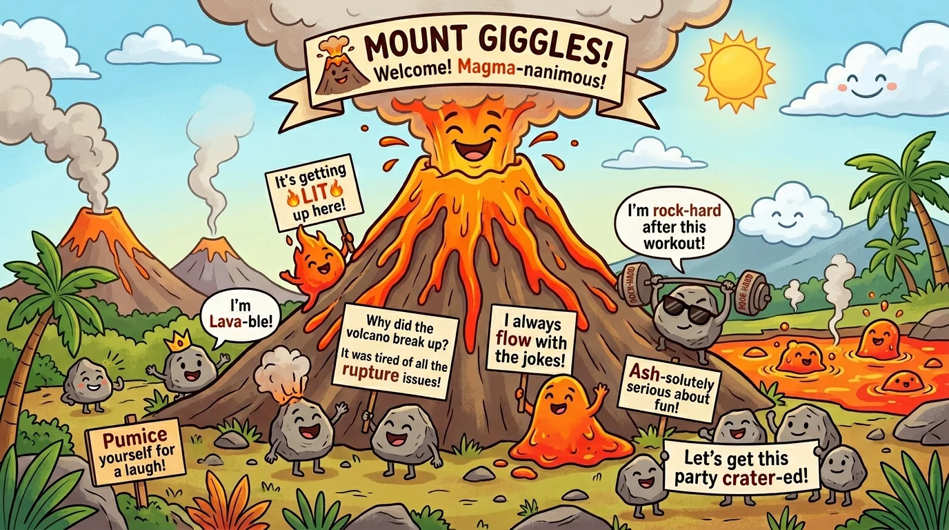 Funny Volcano Captions
