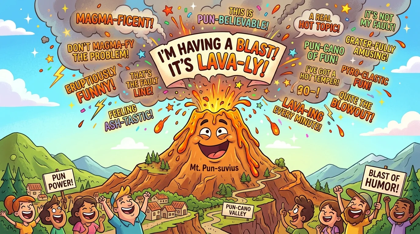 Funny Volcano Puns