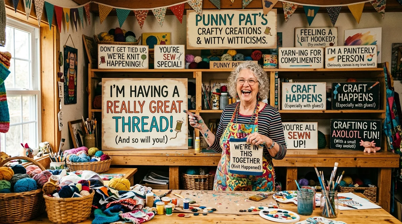 Knitting Craft Puns