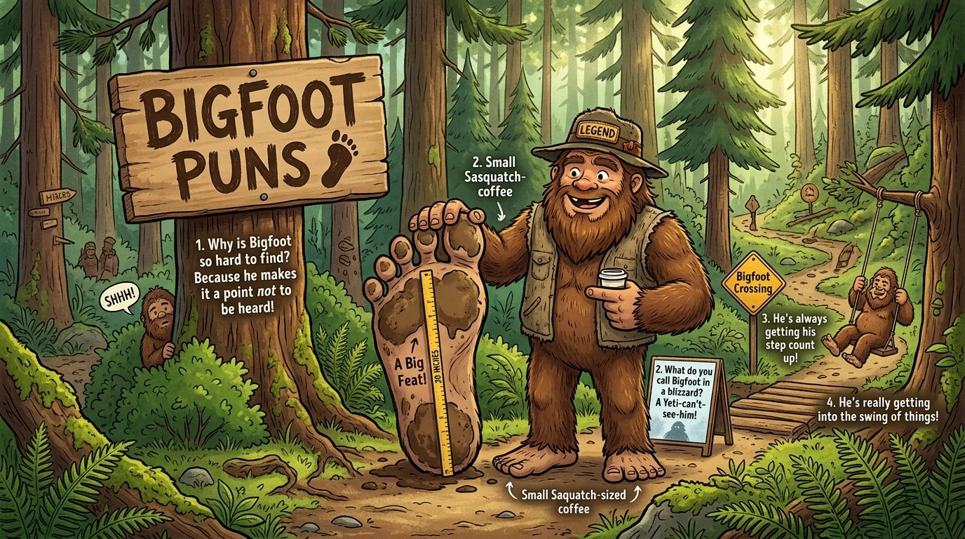 Legendary Bigfoot Puns