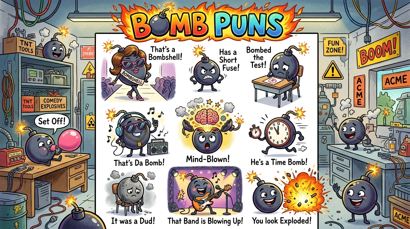 One-Liner Bomb Puns