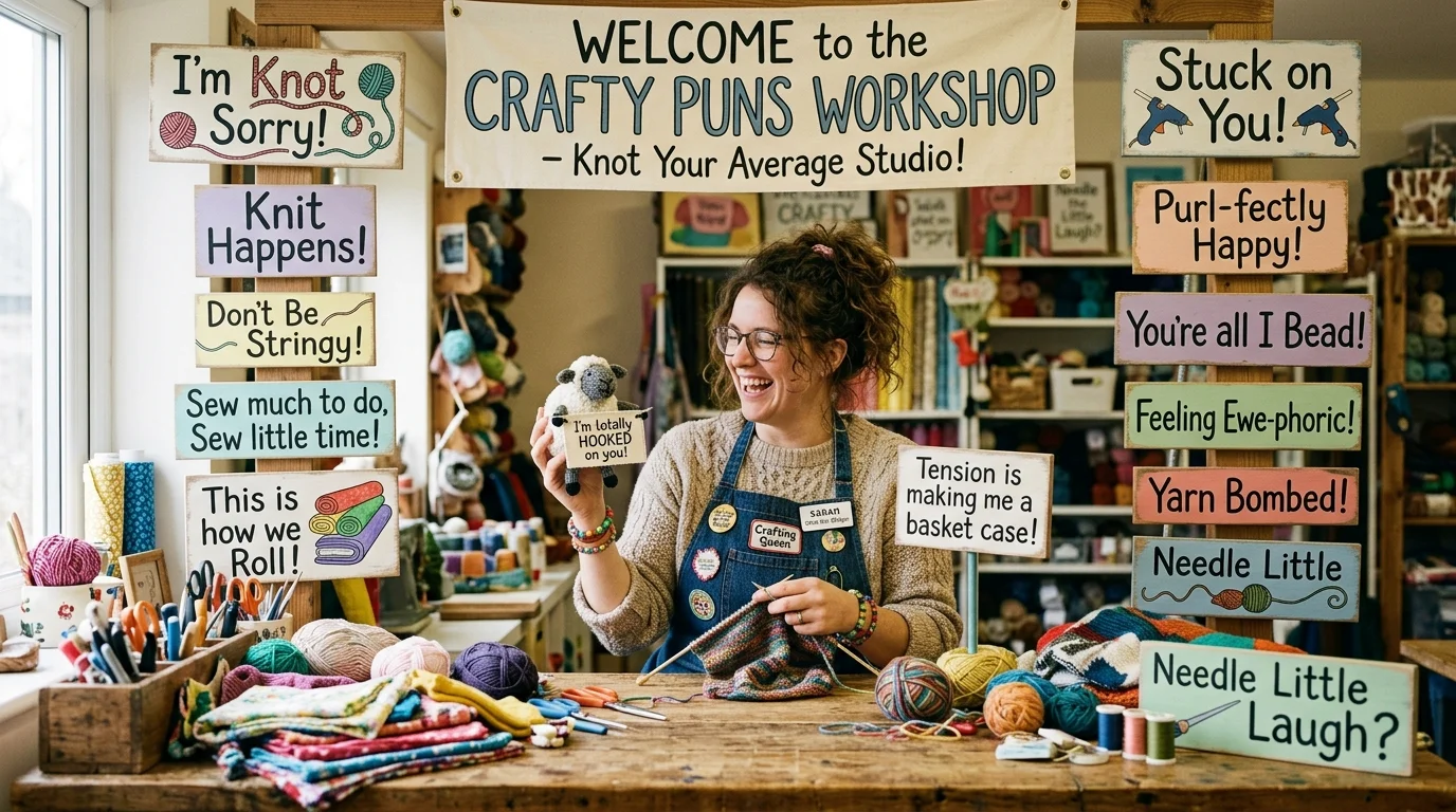 One-Liner Crafty Puns