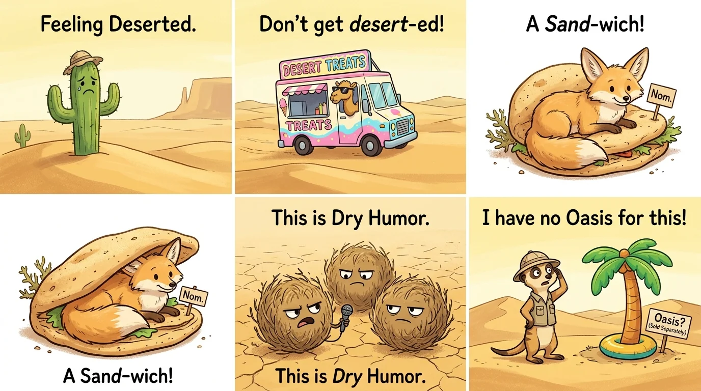 One-Liner Desert Puns