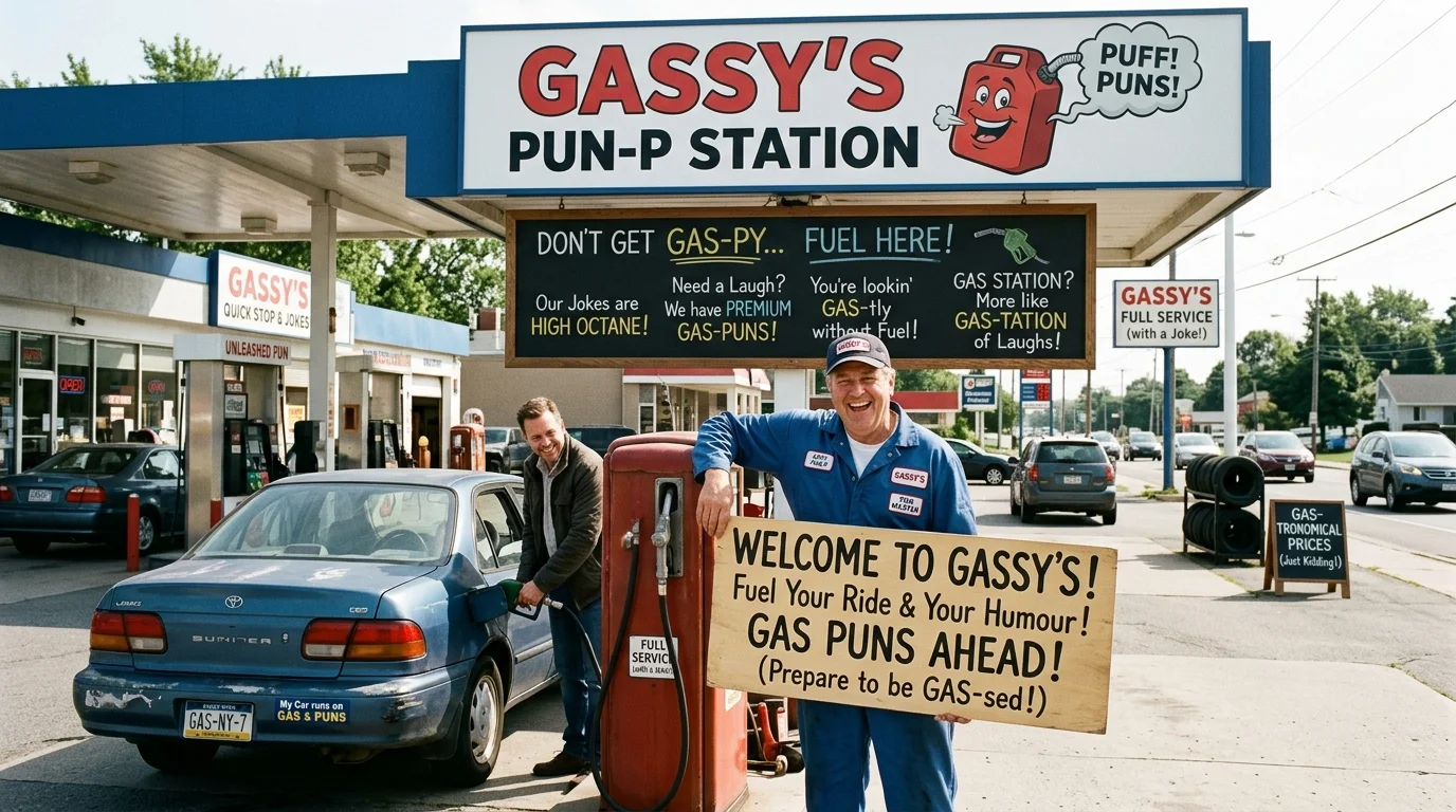 One-Liner Gas Puns