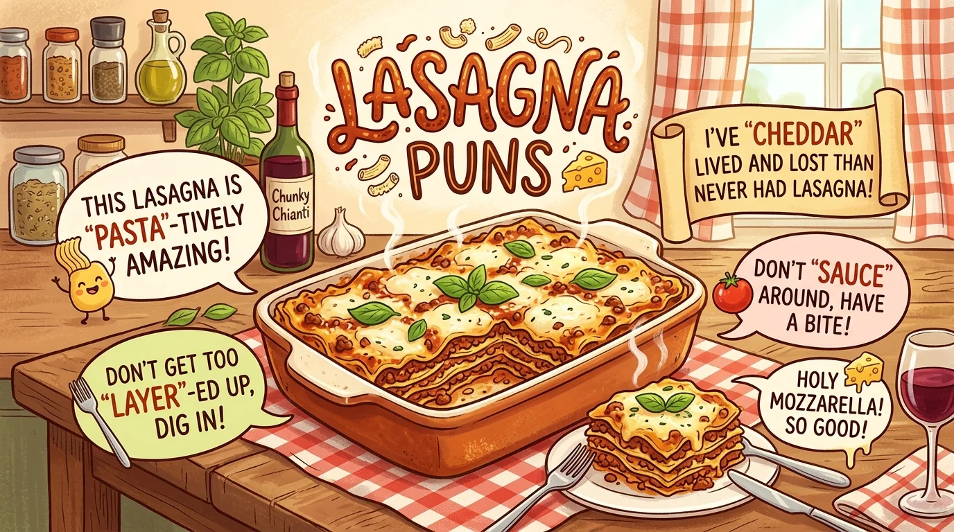 One-Liner Lasagna Puns