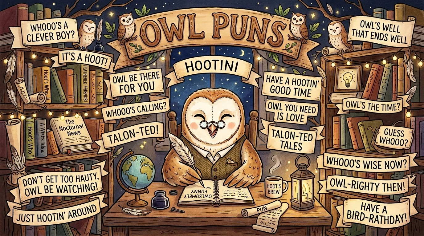 One-Liner Owl Puns