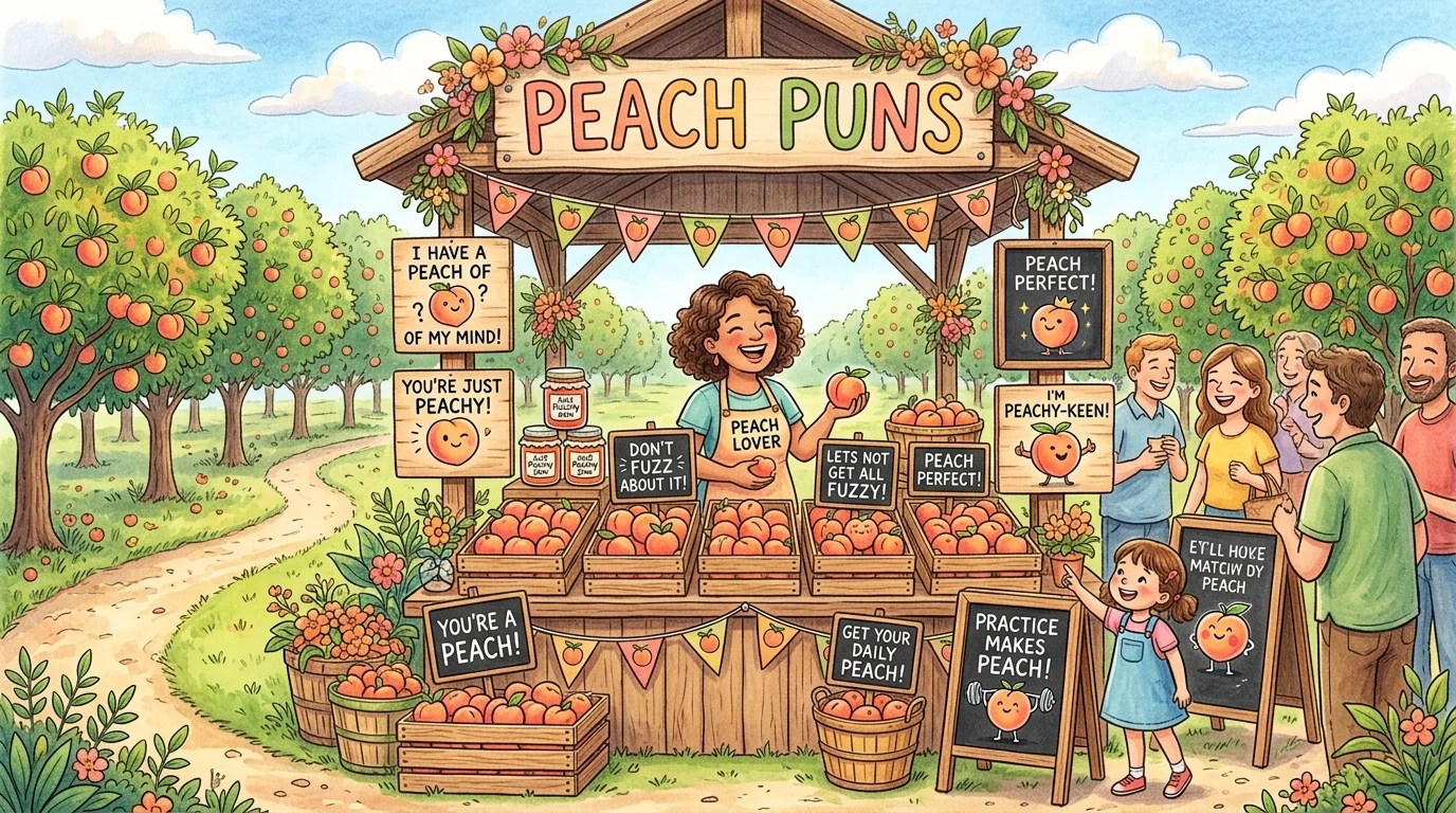 One-Liner Peach Puns