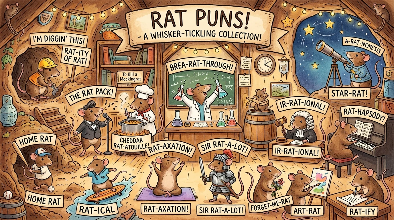One-Liner Rat Puns