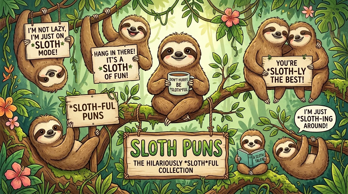 One-Liner Sloth Puns