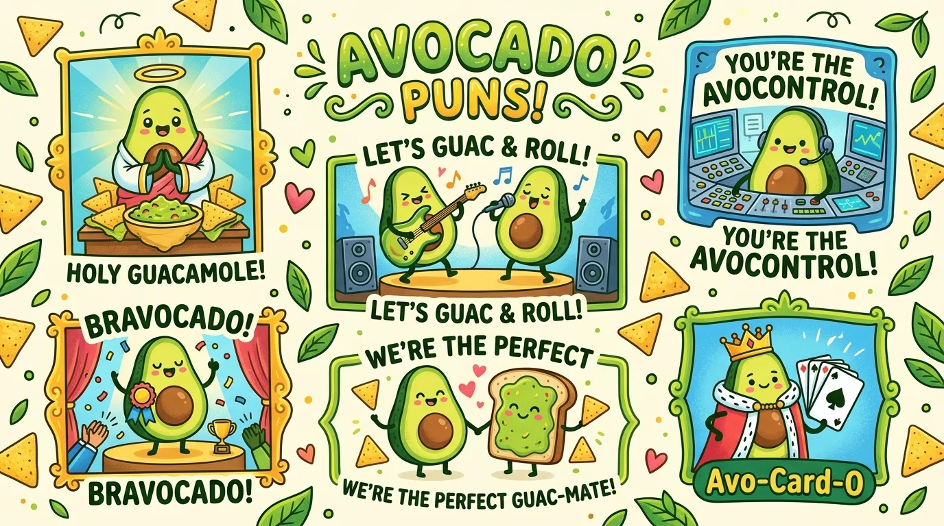 Romantic Avocado Puns