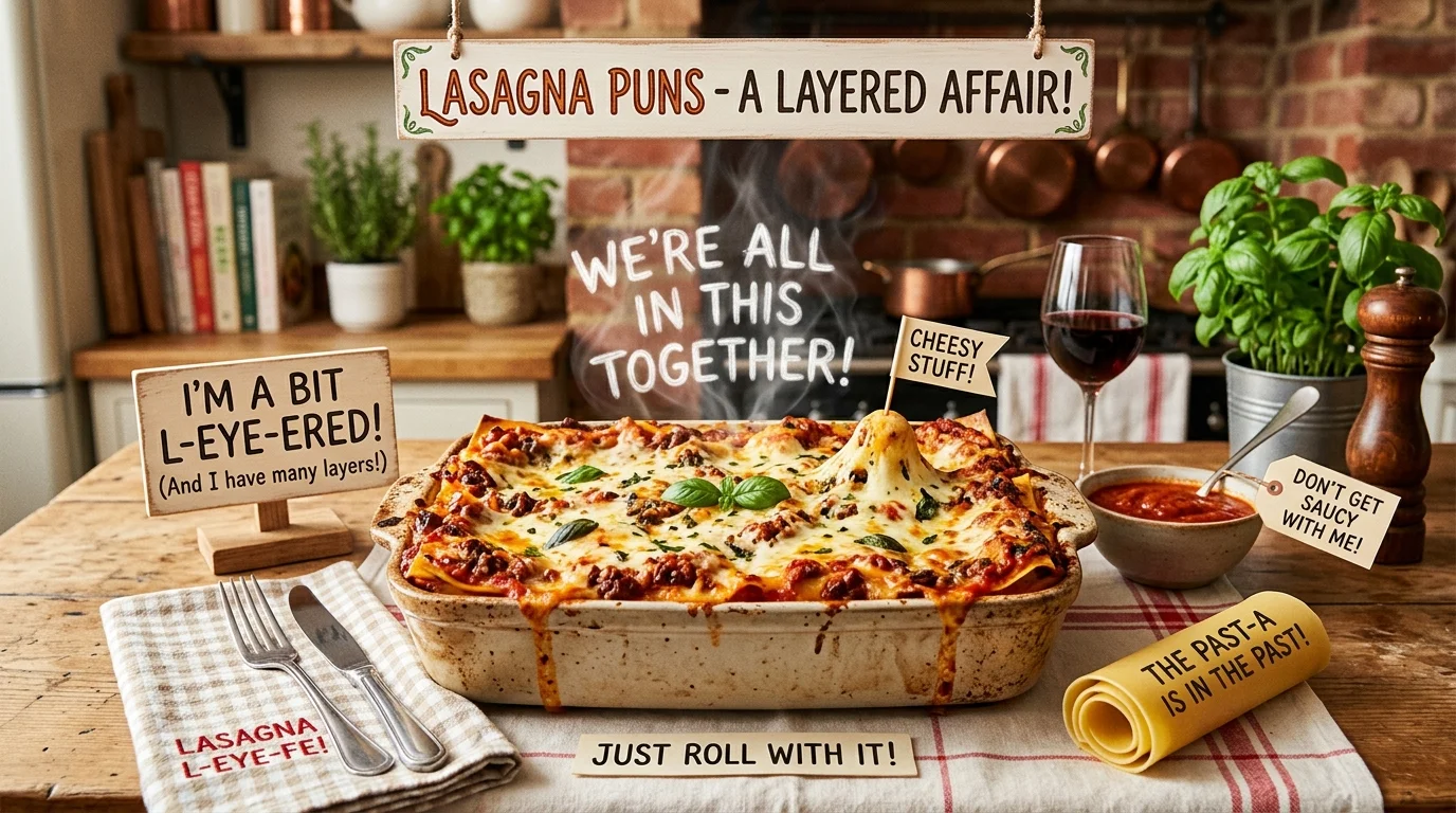 Romantic Lasagna Puns