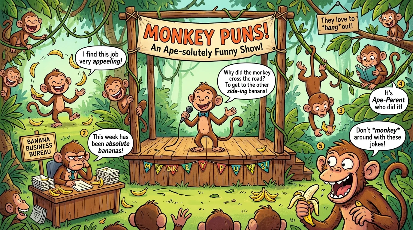 Romantic Monkey Puns