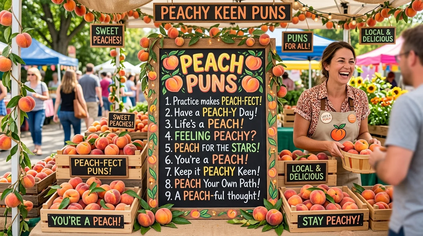 Romantic Peach Puns