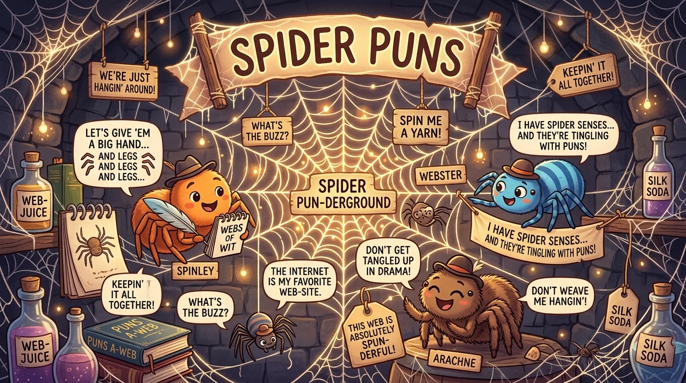 Romantic Spider Puns