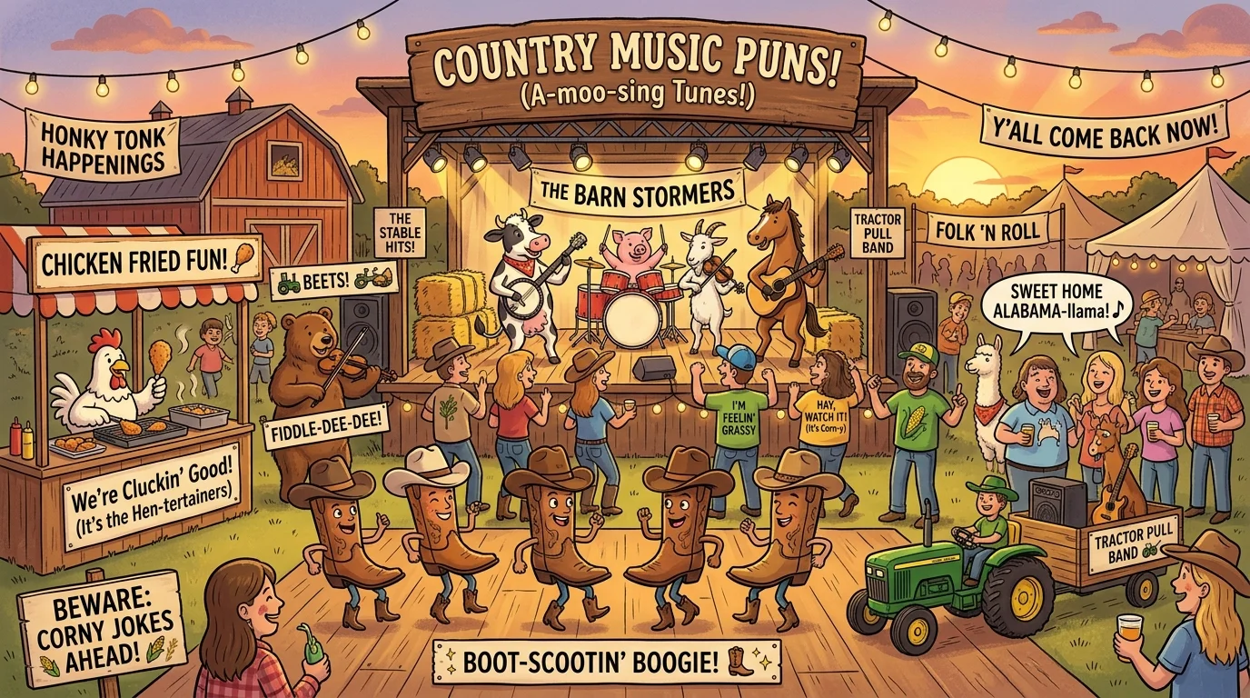 Funny Country Music Puns