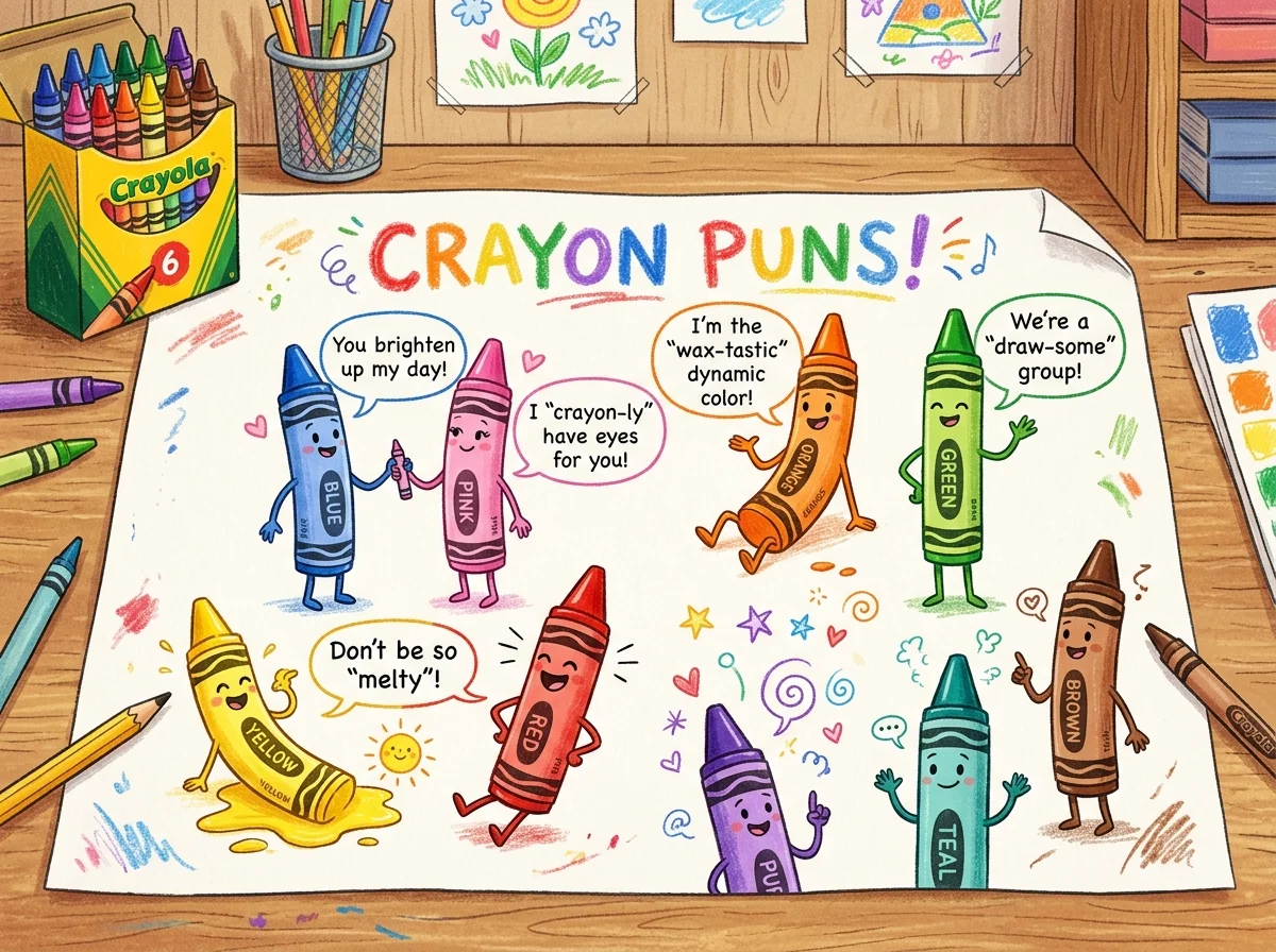 Funny Crayon Puns