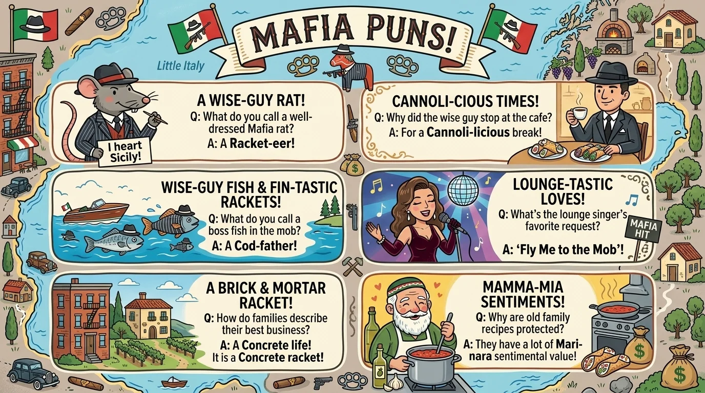 Funny Mafia Puns