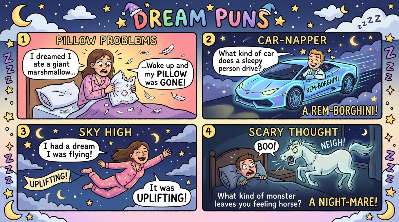 Funny One-Liner Dream Puns