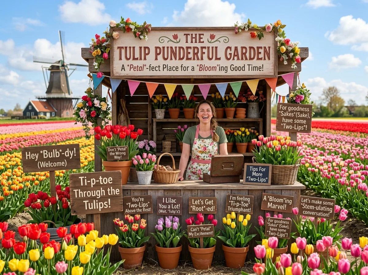 Funny Tulip Puns