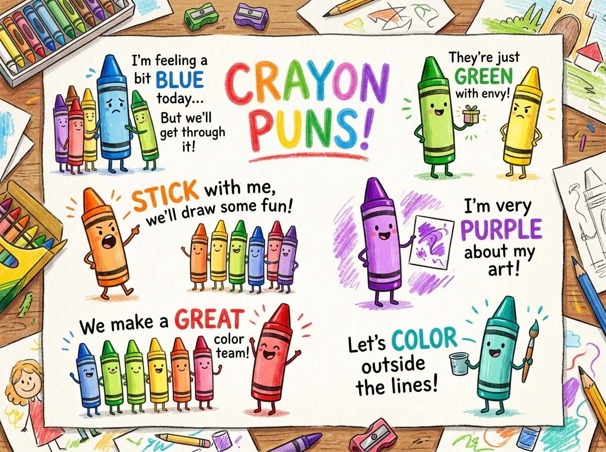 One-Liner Crayon Puns