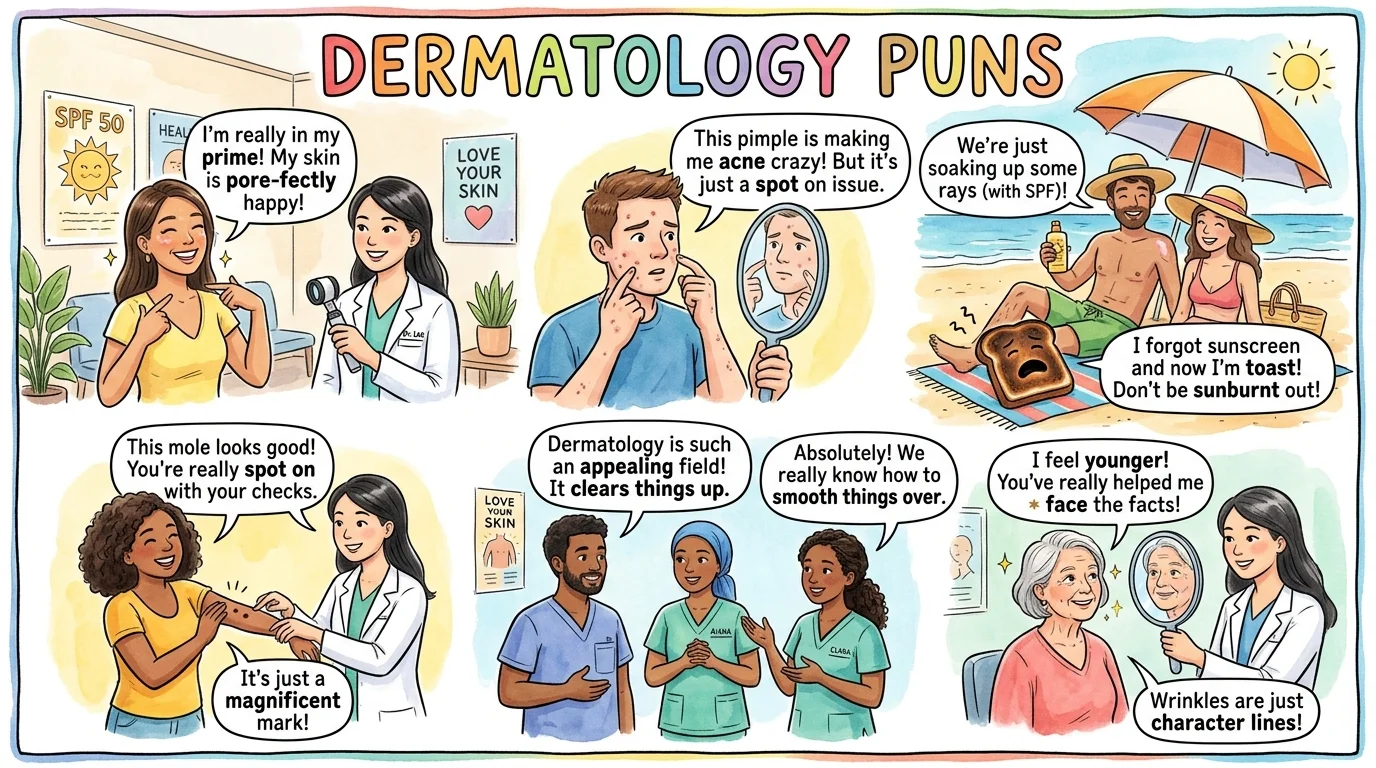 One-Liner Dermatology Puns