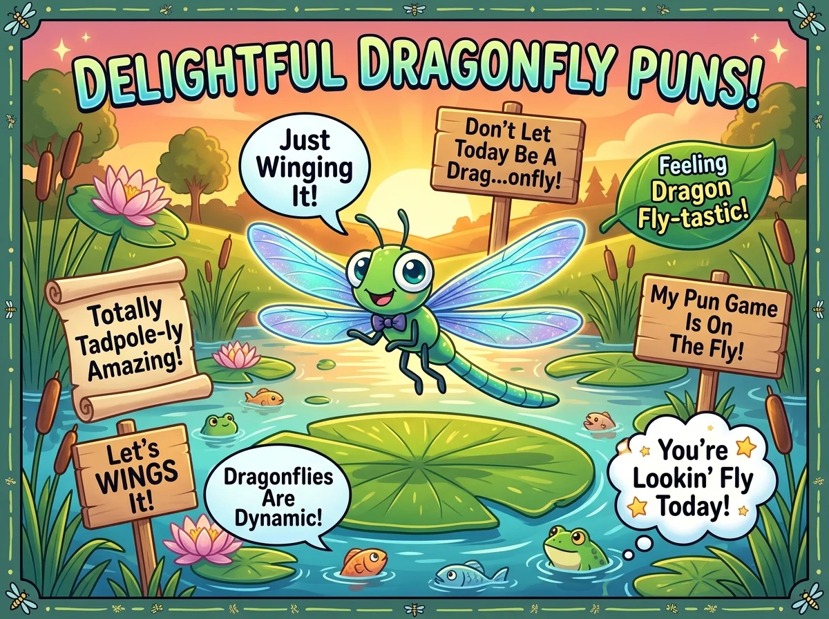 One-Liner Dragonfly Puns