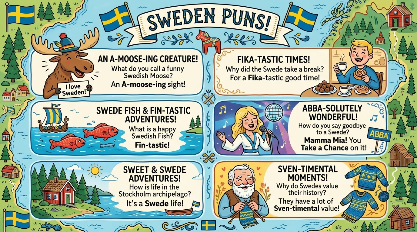 One-Liner Sweden Puns