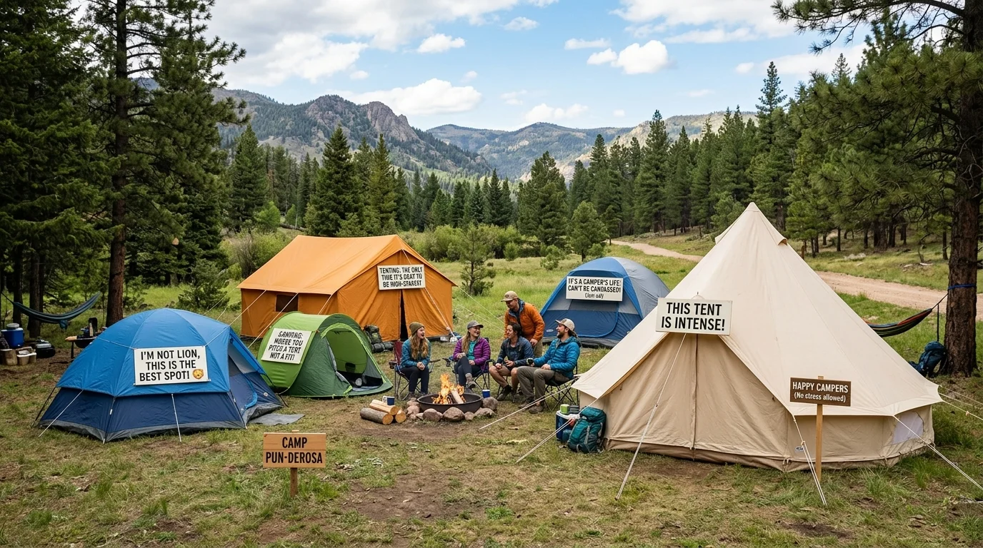 One-Liner Tent Puns