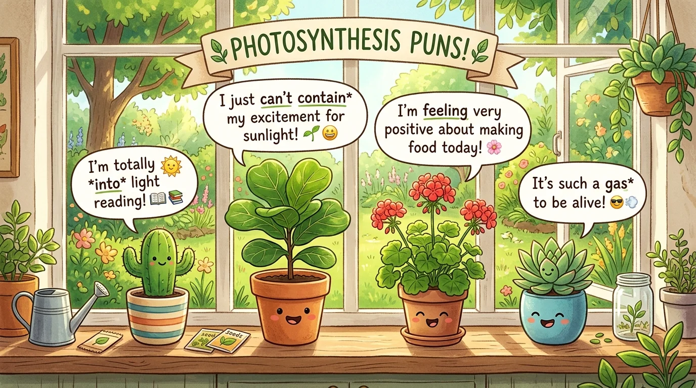Plant Lover Photosynthesis Puns