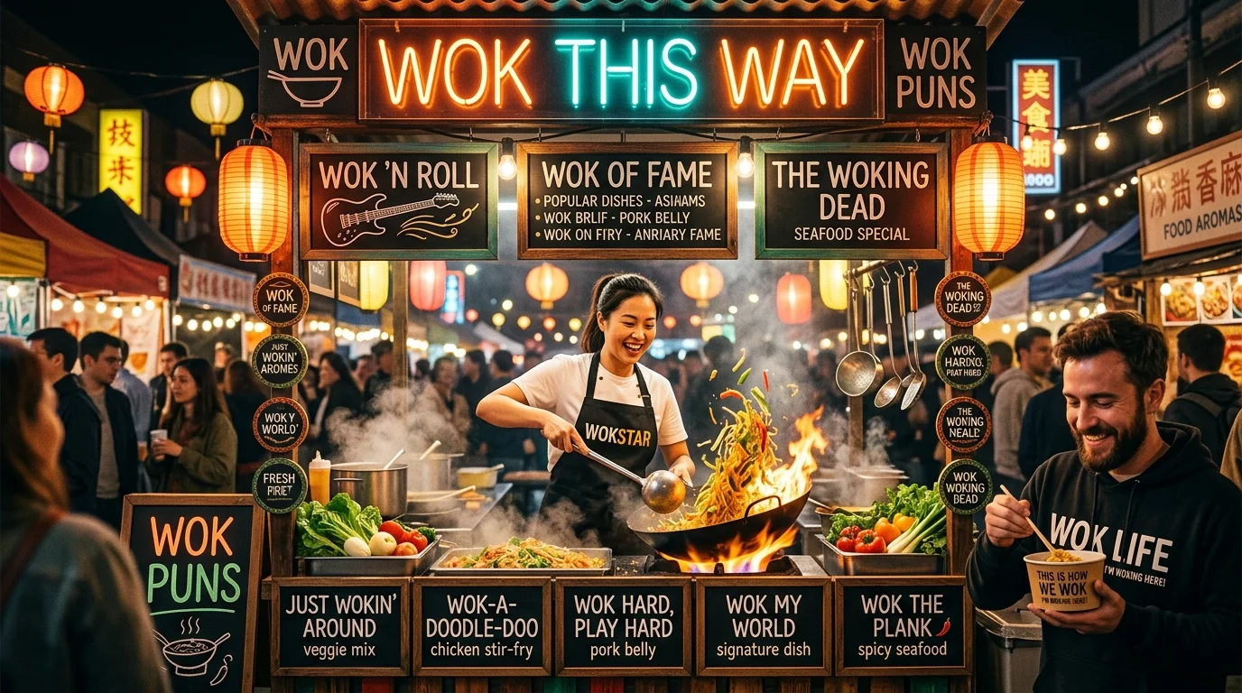 Romantic Wok Puns