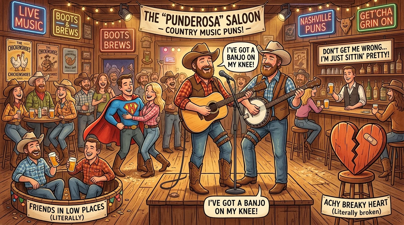 Short Country Music Puns