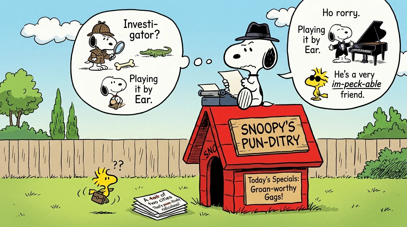 Sleeping Snoopy Puns