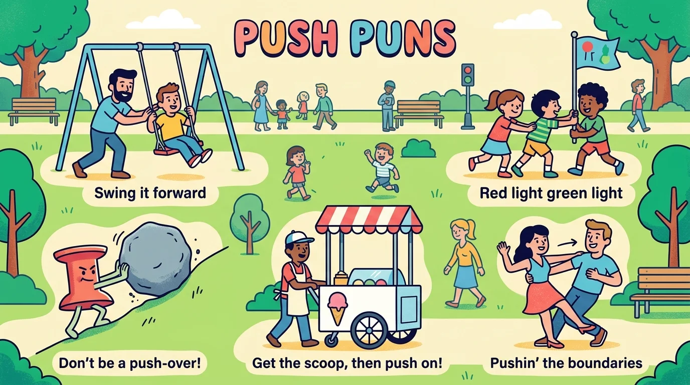 Work Push Puns