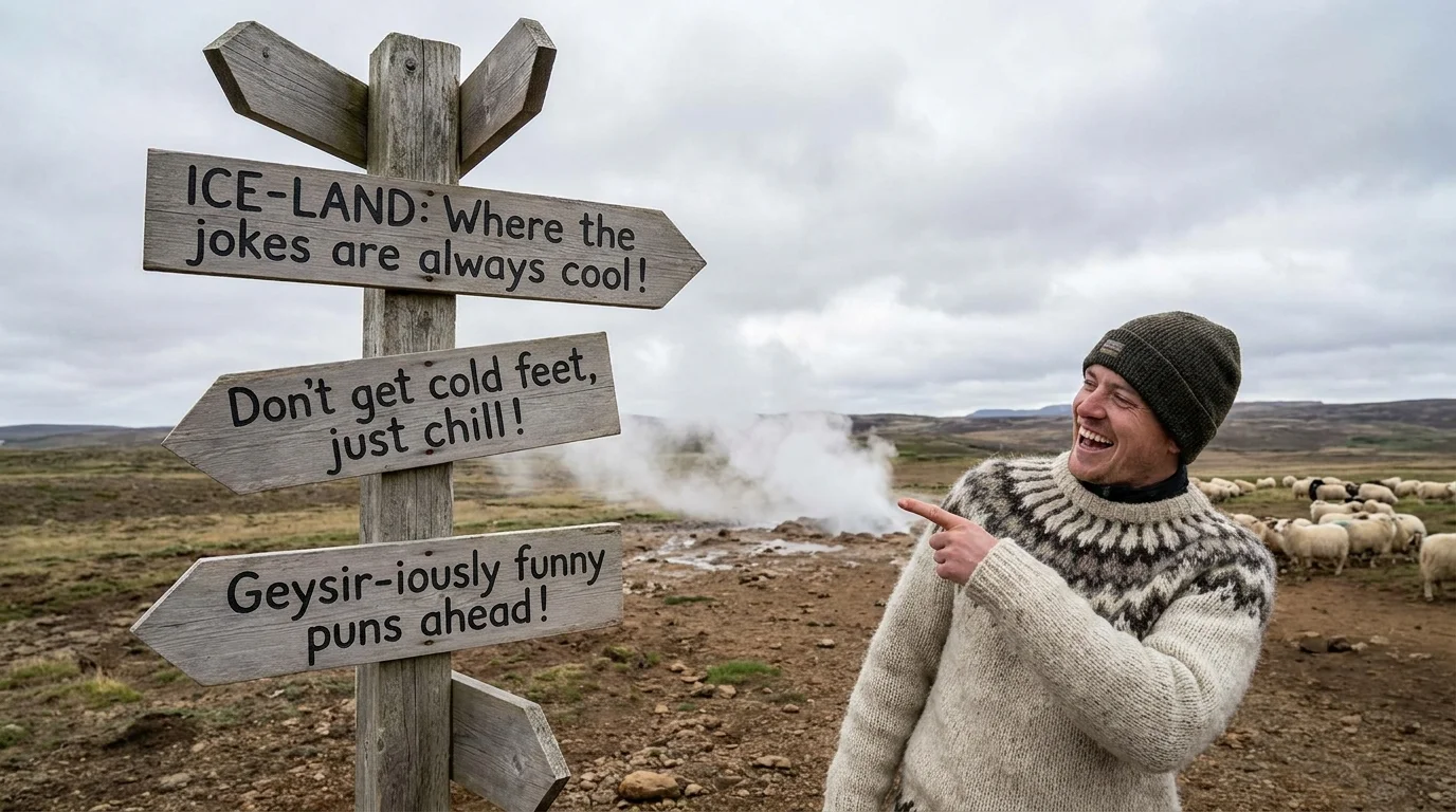 Clever Iceland Wordplay