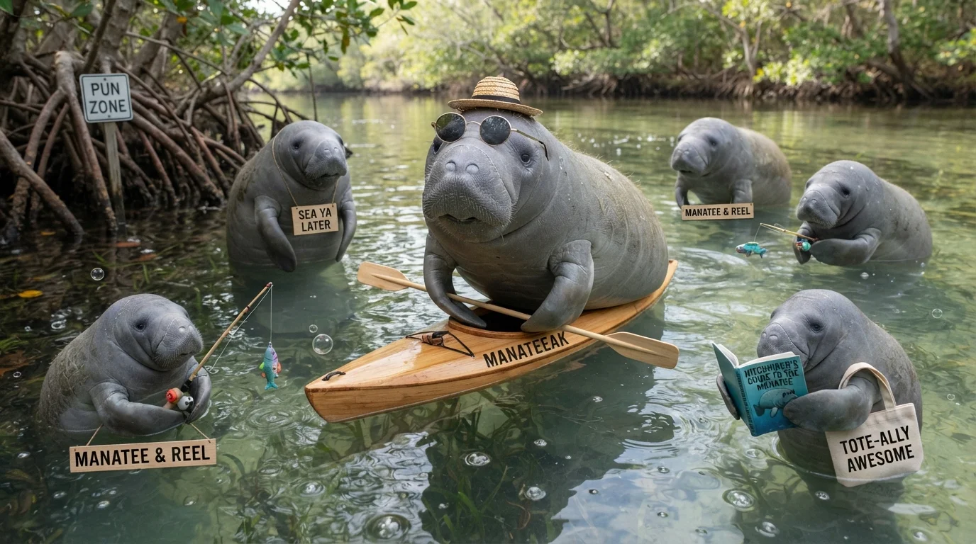 Cute Manatee Puns