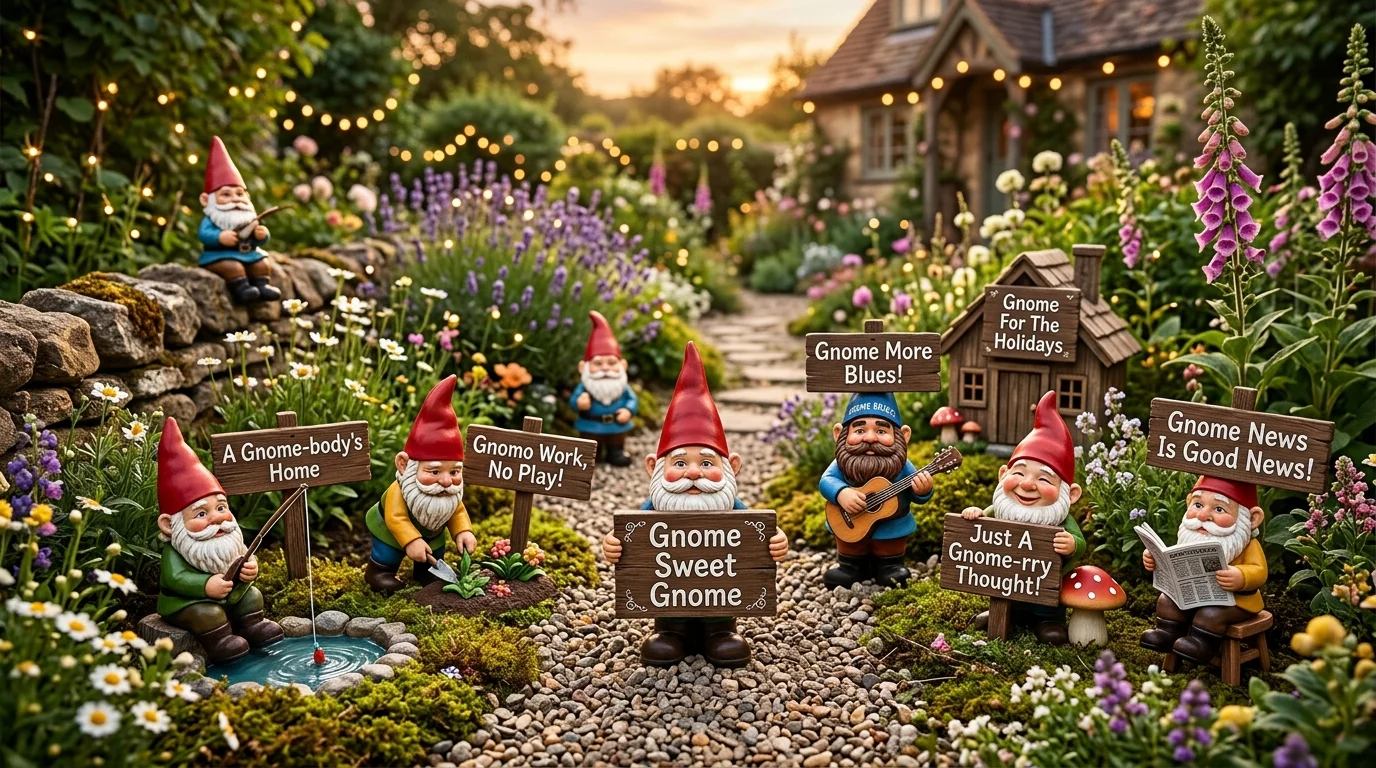 Funny Gnome Puns