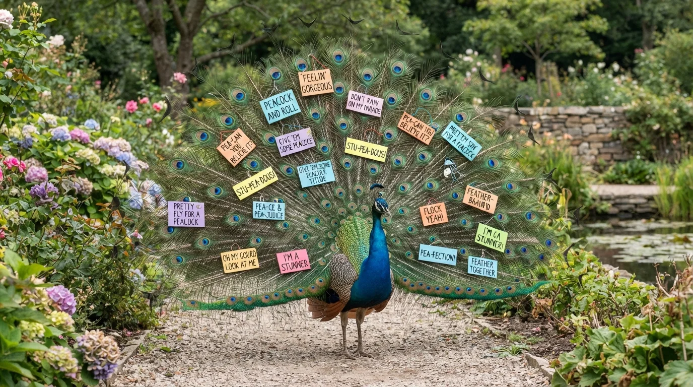 Funny Peacock Puns